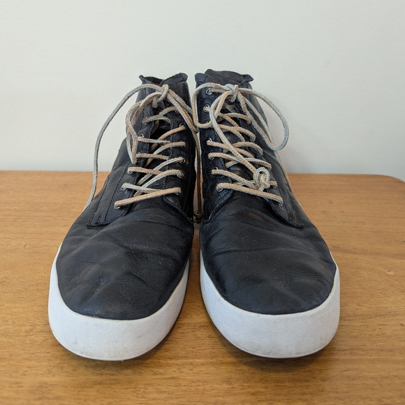 Blackstone Black Leather Lace-up Boots Mens EU 46 - Picture 7 of 16